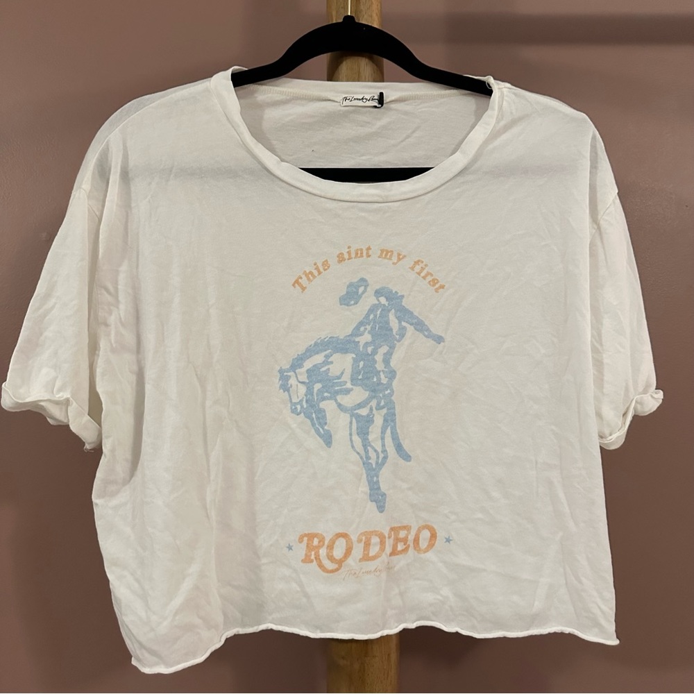 EUC The Laundry Room Rodeo Cropped Tee - sz small